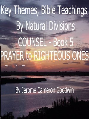 cover image of COUNSEL--PRAYER to RIGHTEOUS ONES--Book 5--KTBND